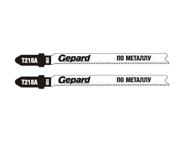 Пилка лобз. по металлу T218A (2 шт.) GEPARD (пропил криволинейный, тонкий, для базовых работ) - фото